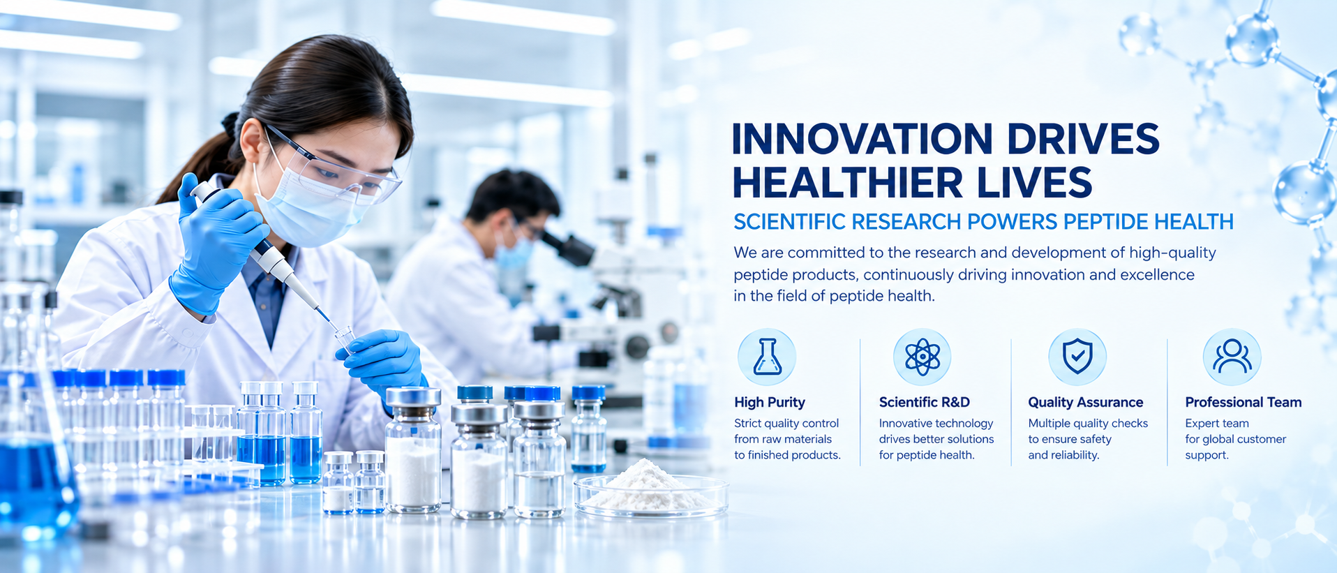 Innovation drives healthier lives through scientific peptide research
